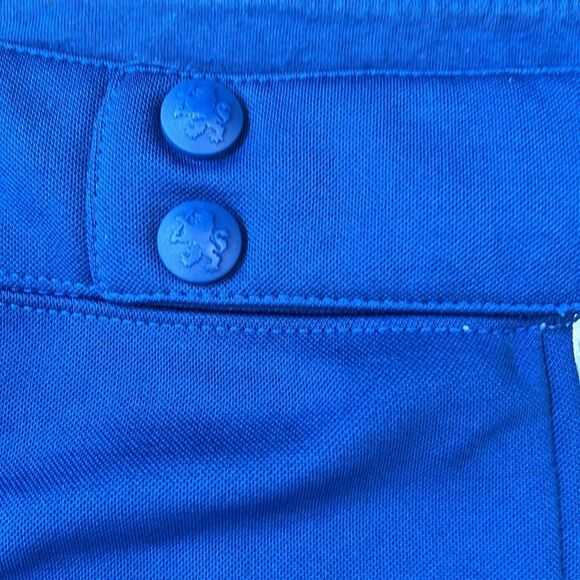 Tommy Hilfiger Jeans Size Small Cropped Off the Shoulder Top Blue Zip Up 90s Y2K - Picture 6 of 12